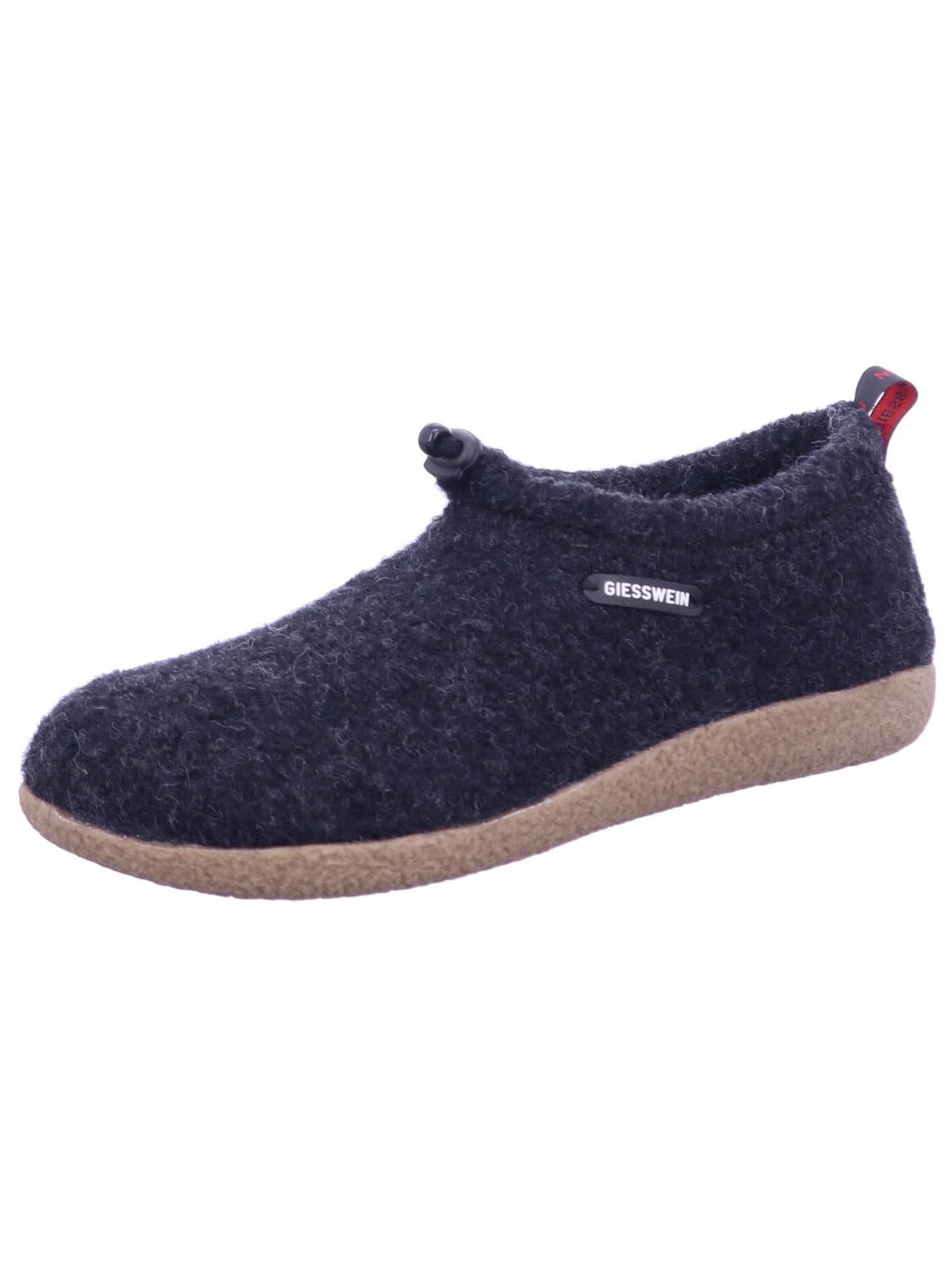 GIESSWEIN Instappers 'Hausschuh Damen 5210 47849 029 Textil in schwarz' in Blauw: voorkant