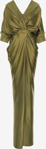 Robe de soirée acob a porter en vert : devant