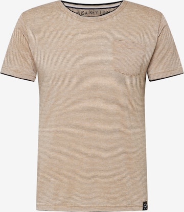 Key Largo Shirt 'KARL-HEINZ' in Beige: voorkant