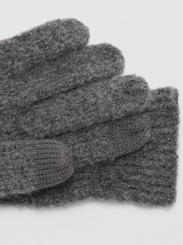 MANGO Vingerhandschoenen 'BEATRIZ' in Grijs