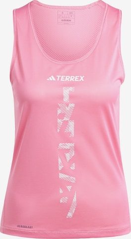 ADIDAS TERREX Sports Top 'Xperior' in Pink: front