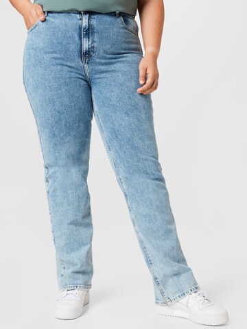 ONLY Carmakoma Bootcut Jeans 'Mille' i blå: framsida
