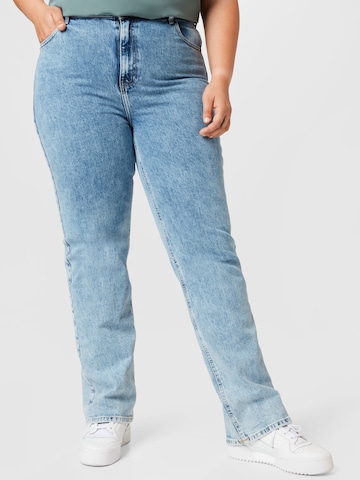 ONLY Carmakoma Bootcut Jeans 'Mille' i blå: framsida