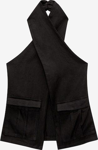 Top di Pull&Bear in nero: frontale