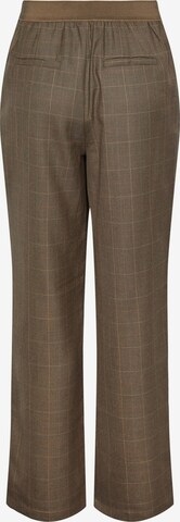 Y.A.S Loose fit Pleat-front trousers 'KAGGA' in Brown