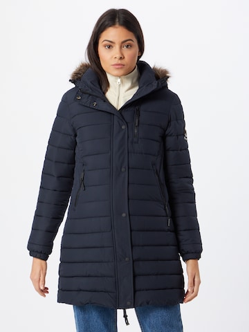 Superdry Winter coat 'Fuji' in Blue: front