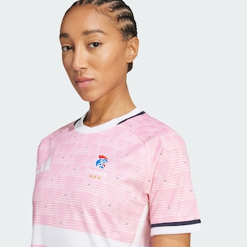 T-shirt fonctionnel 'France Handball Replica' ADIDAS PERFORMANCE en rose