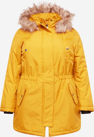 ONLY Carmakoma Between-Seasons Parka 'IRENA' in Yellow: front