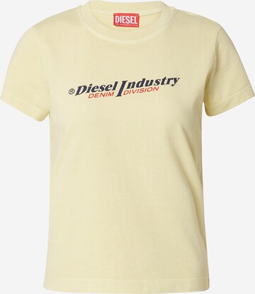 T-shirt DIESEL en jaune : devant