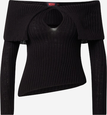 Misspap - Pullover em preto: frente