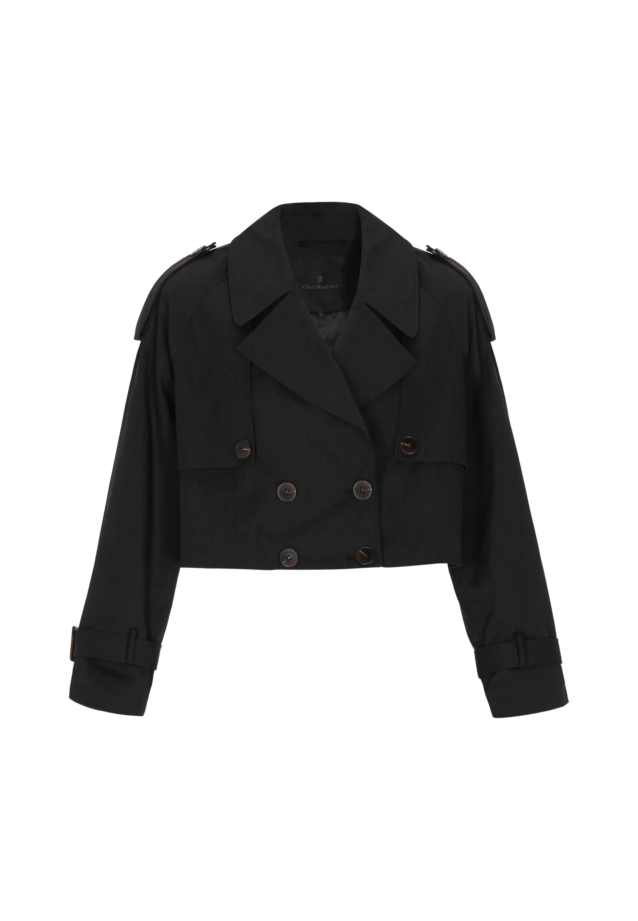DreiMaster Klassik Between-Seasons Coat 'Classic' in Black, Item view