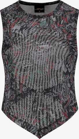 Ed HardyBluza 'Dragon Repeat' - crna boja: prednji dio