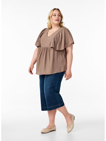 Chemisier 'MKAVIA' Zizzi en marron