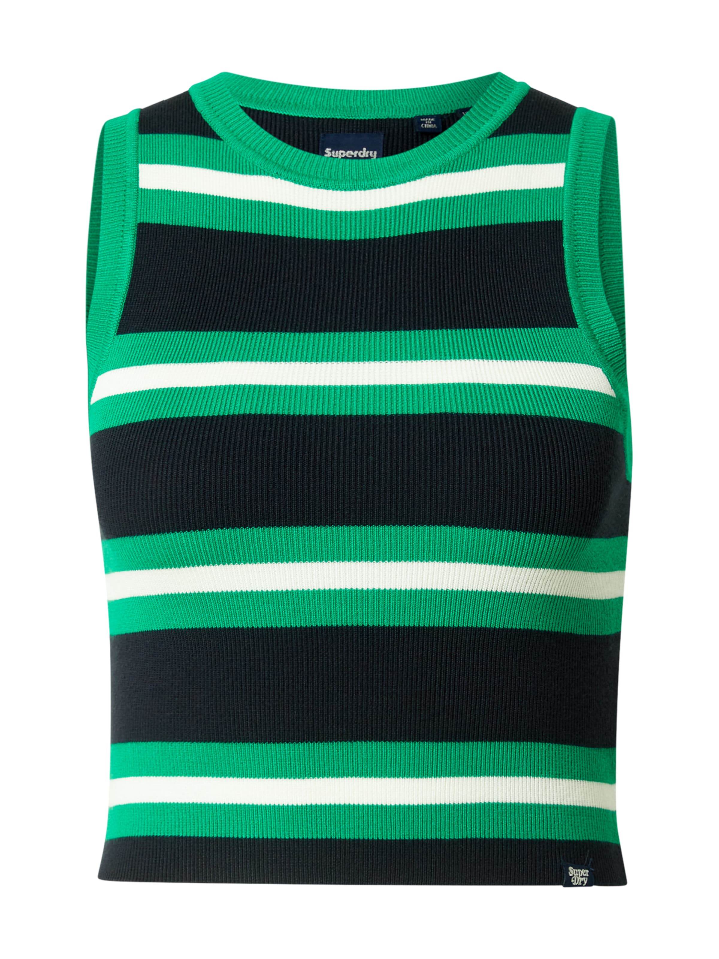 zaļš Superdry Adīts topiņš: no priekšpuses