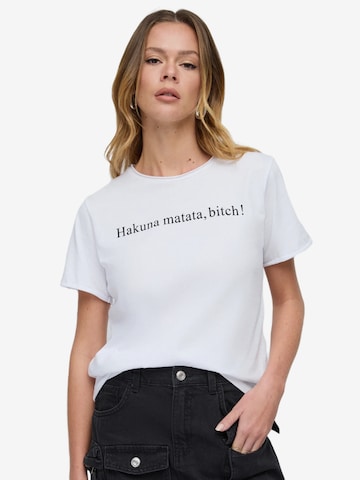 No Matter What Shirt in White: front