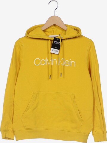 Calvin Klein Sweatshirt & Zip-Up Hoodie in L in Yellow: front