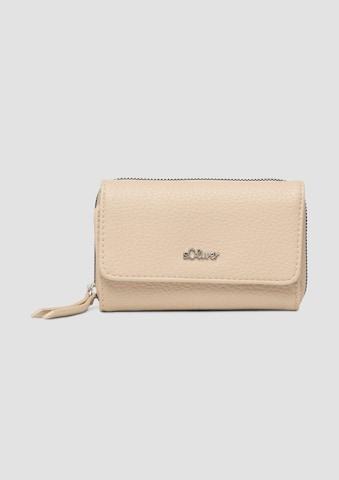 s.Oliver Wallet in Beige: front
