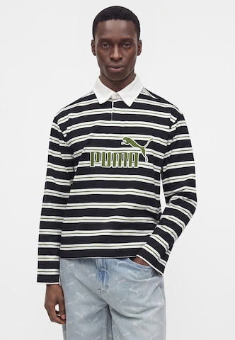 Tricou funcțional 'Essentials Elevated No.1' de la PUMA pe negru: față