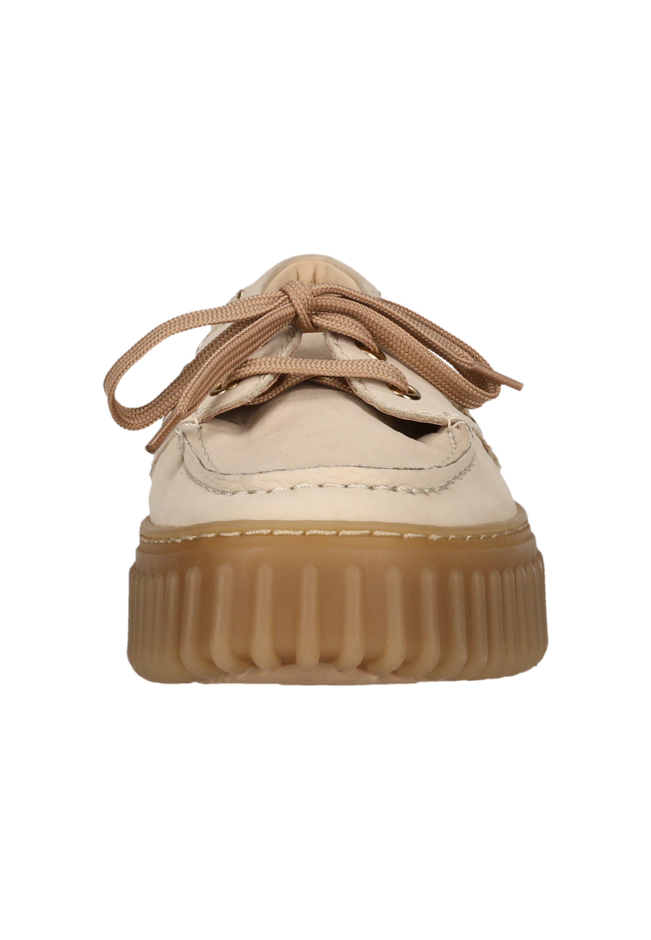CLARKS Lace-up shoe 'Torhill Boat' in Beige