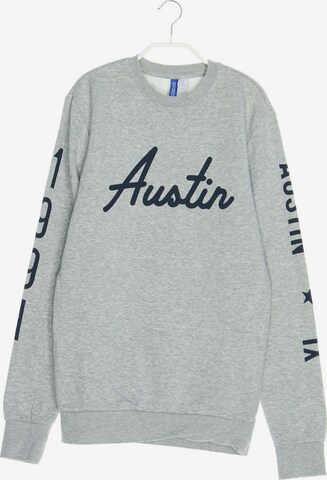 H&M Sweatshirt & Zip-Up Hoodie in XS in Grey: front