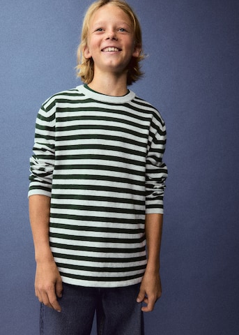 MANGO KIDS Пуловер 'WALLY' в зелено: отпред