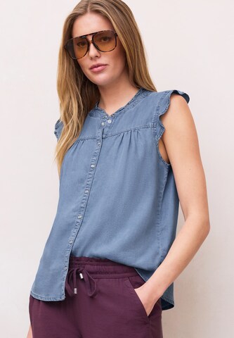 Street One Studio Bluse in Blau: Vorderseite