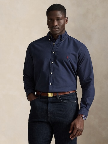 Polo Ralph Lauren Big & Tall Regular Fit Hemd in Blau: Vorderseite