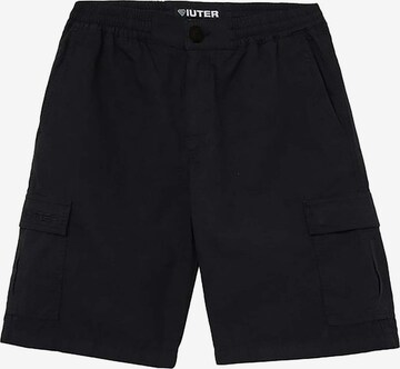 Regular Pantalon cargo IUTER en noir : devant