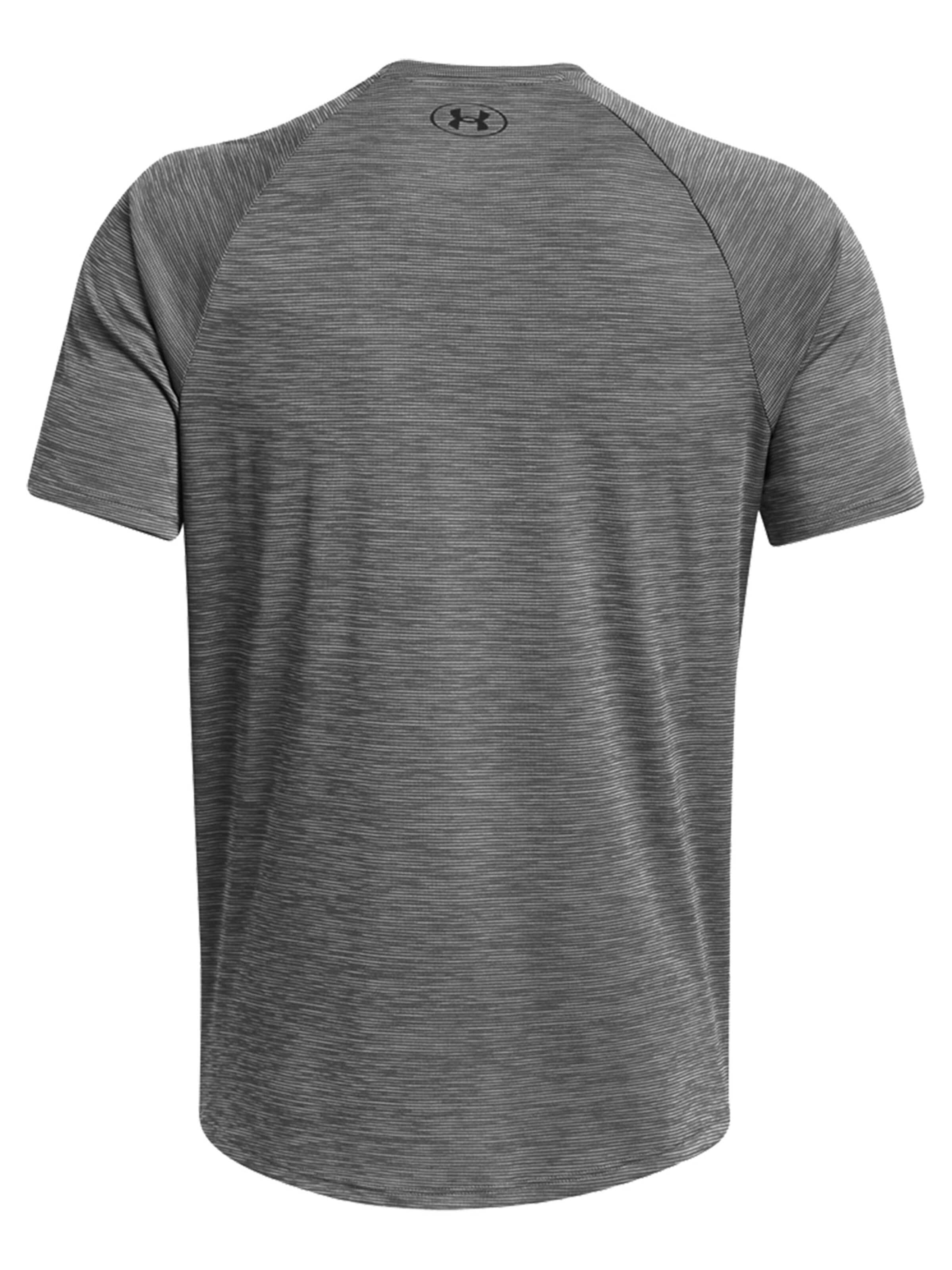 UNDER ARMOUR Funktionsshirt 'Tech Textured SS'‌‌‌‌ in Grau