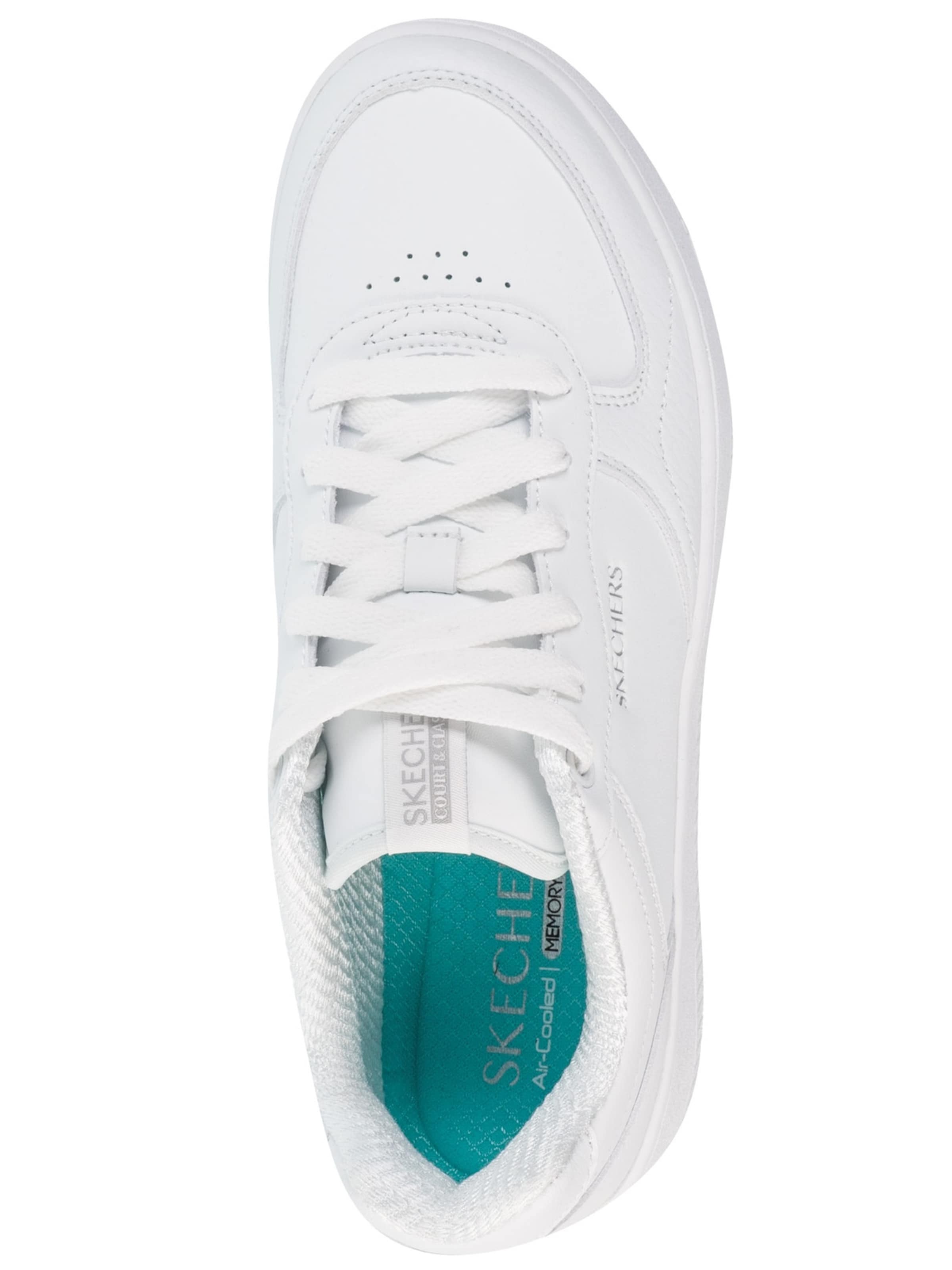 Baskets basses 'Sport Court 2.0 - Core Essential' SKECHERS en blanc