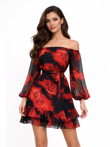 Elena Athanasiadou Cocktailjurk 'Georgia' in Rood