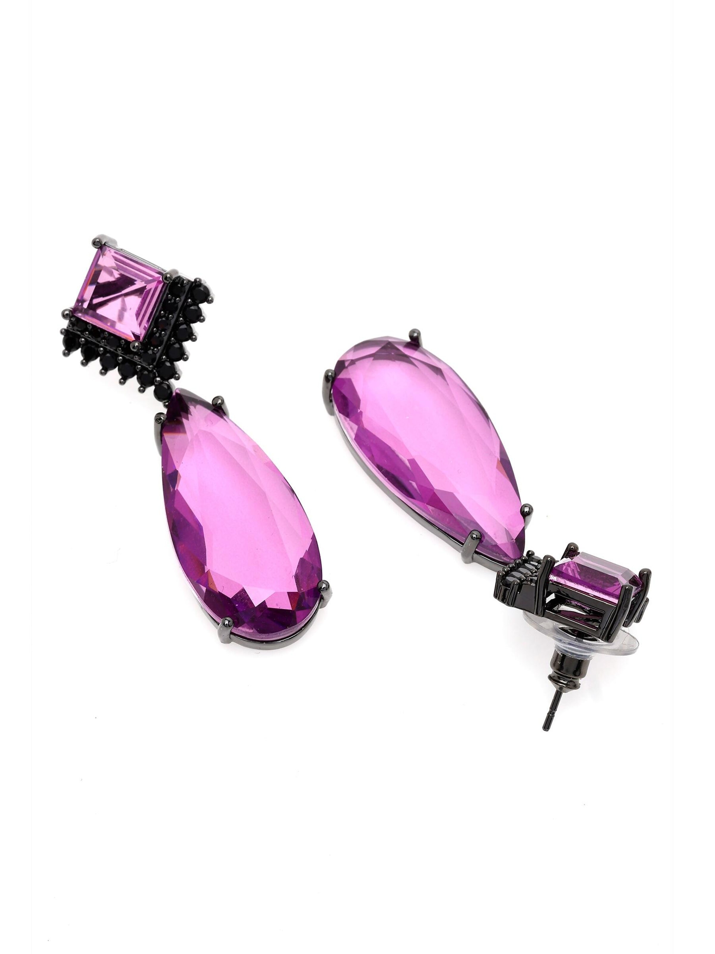 AVANT-GARDE PARIS Earrings 'Zarala' in Purple