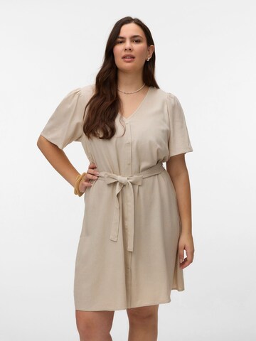 Vero Moda Curve Jurk 'VMCMymilo' in Grijs: voorkant