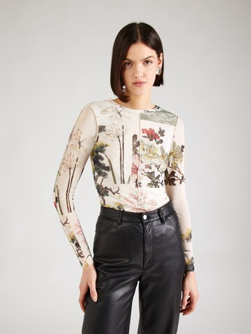 Ted Baker - Camiseta 'Lareana' en beige: frente