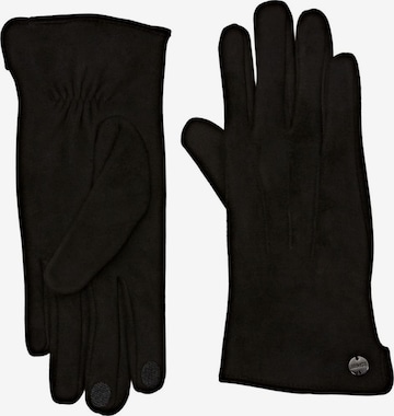 Gants ESPRIT en noir : devant