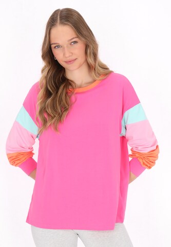 MYMO - Camisa em rosa: frente