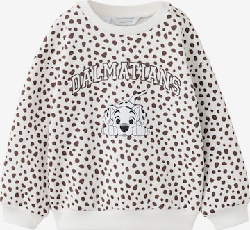 MANGO KIDSSweater majica 'DMANCHA' - bijela boja: prednji dio