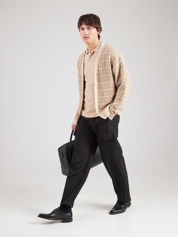 Bruun & Stengade Poloshirt 'Aaran' in Beige