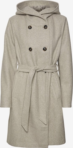 Vero Moda Curve Tussenmantel 'VINCEFIONA' in Beige: voorkant