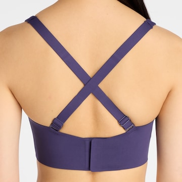new balance - Soutien Bustier Soutien de desporto em roxo