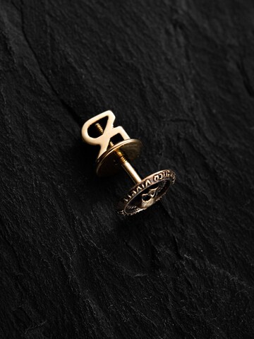 REYTEL Ohrring 'MEMENTO MORI. VIVERE MEMENTO'‌‌‌‌ in Gelb