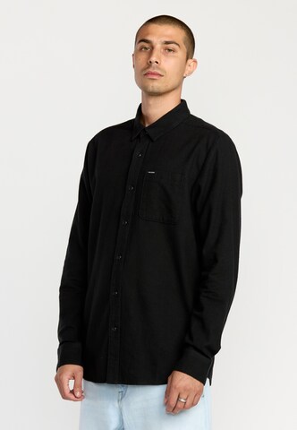 Volcom Comfort Fit Hemd 'Caden Solid' in Schwarz