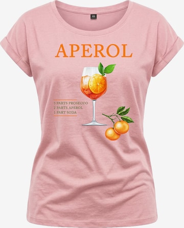 MAKAYA Shirt 'Aperoli' in Pink: front