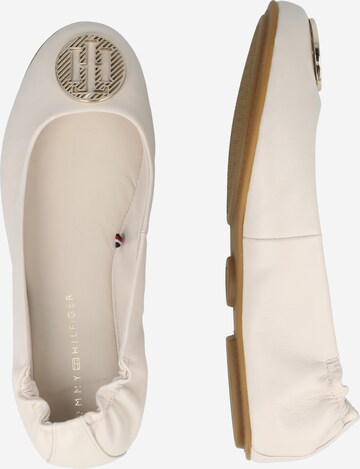 TOMMY HILFIGER Ballet Flats in White