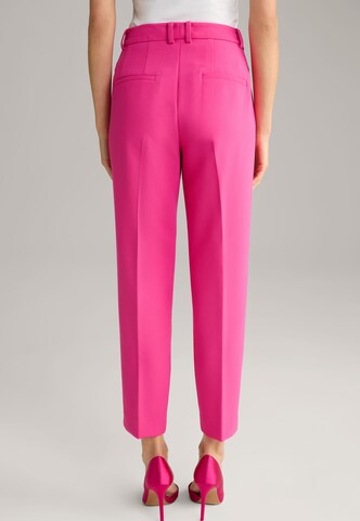 Coupe slim Pantalon à plis JOOP! en rose