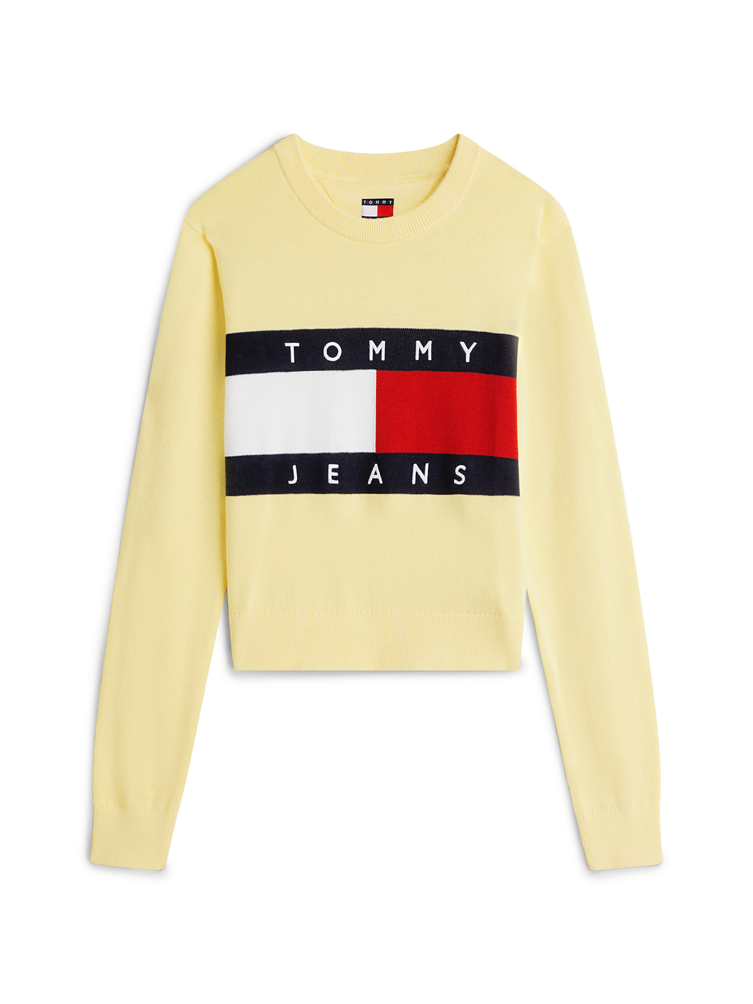 Tommy Jeans Sweater in Yellow: front
