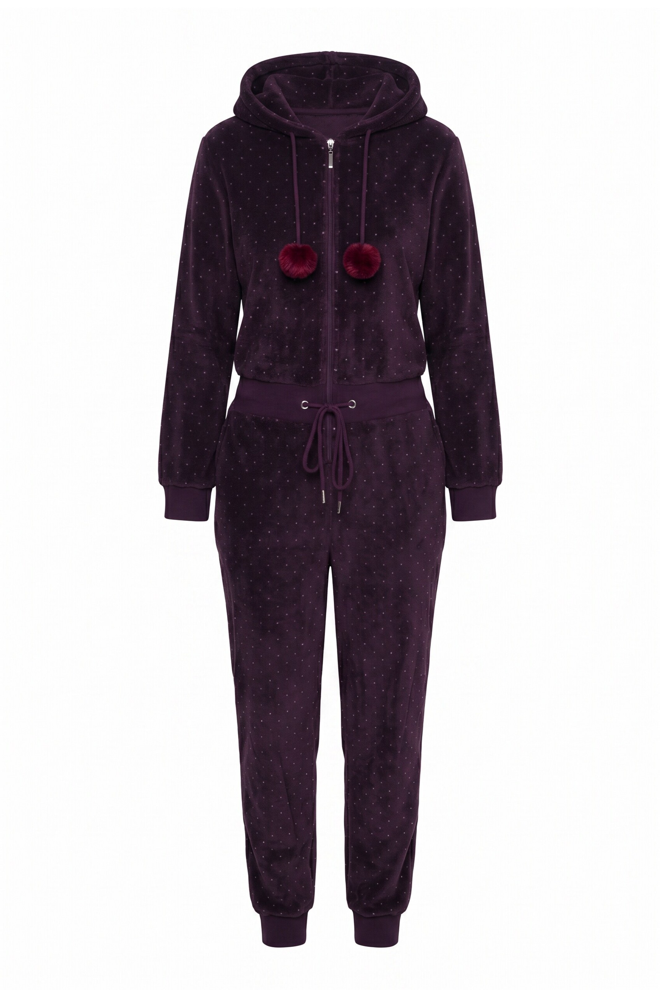 Ulla Popken Jumpsuit in Lila: voorkant