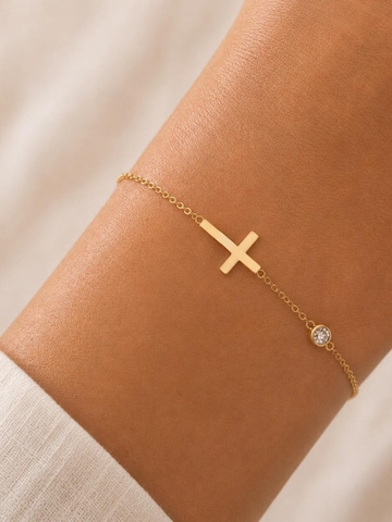 Alster Herz Náramek 'Cross' – zlatá