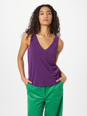 ICHI - Blusa 'NELLY' em roxo: frente