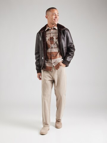 JACK & JONES Comfort fit Button Up Shirt 'JPRRAYMOND' in Grey